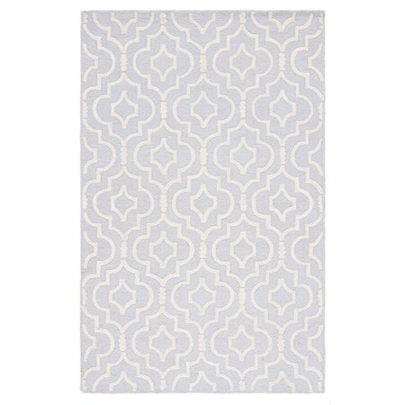 Safavieh 4 x 6 ft. Cambridge Hand Tufted Rug, Small Rectangle - Light Blue and Ivory CAM141A-4